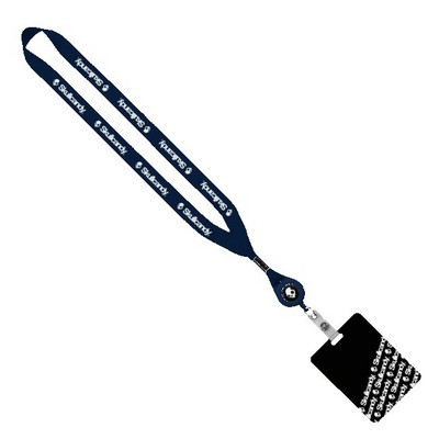 3/4" Retractable Lanyard with 3" x 4" ID Badge